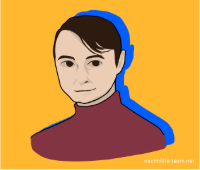 Portrait von Künstler Roy Lichtenstein