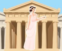 Medusa Priesterin Medusa als Priesterin für Athene