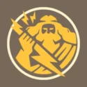 Ein Icon von Zeus mit einem Blitz in der Hand