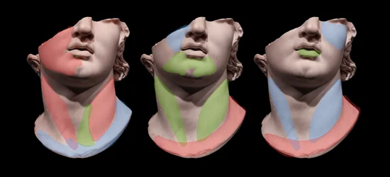 Gipsfiguren in Pop Art