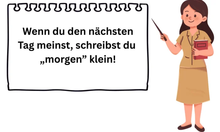morgen groß oder klein Regel für die Kleinschreibung von "morgen"