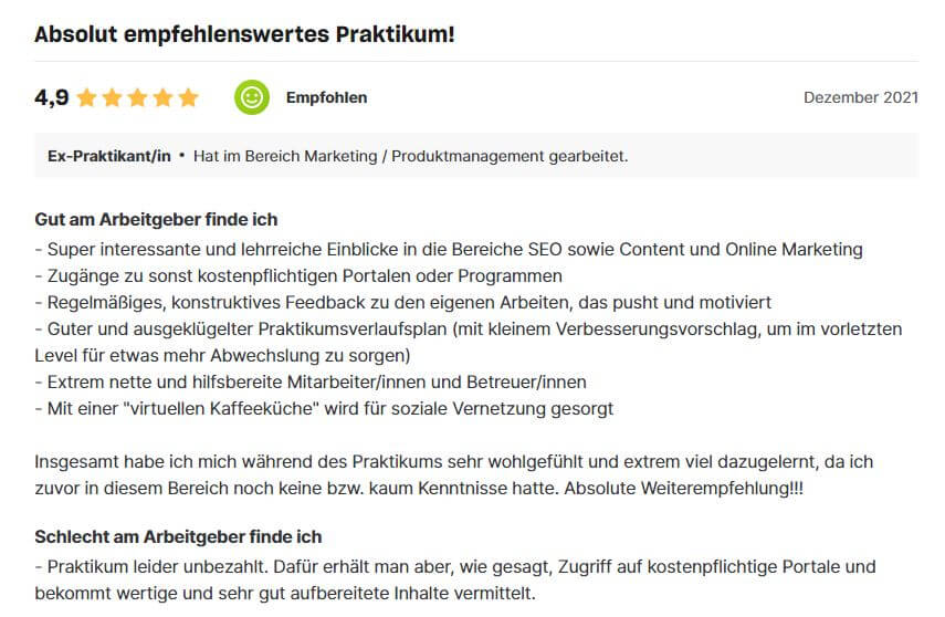 Praktikum Bewertung 1