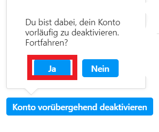 Instagram-Account deaktivieren - Step 5
