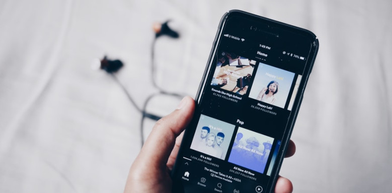 Spotify-App mit Songs