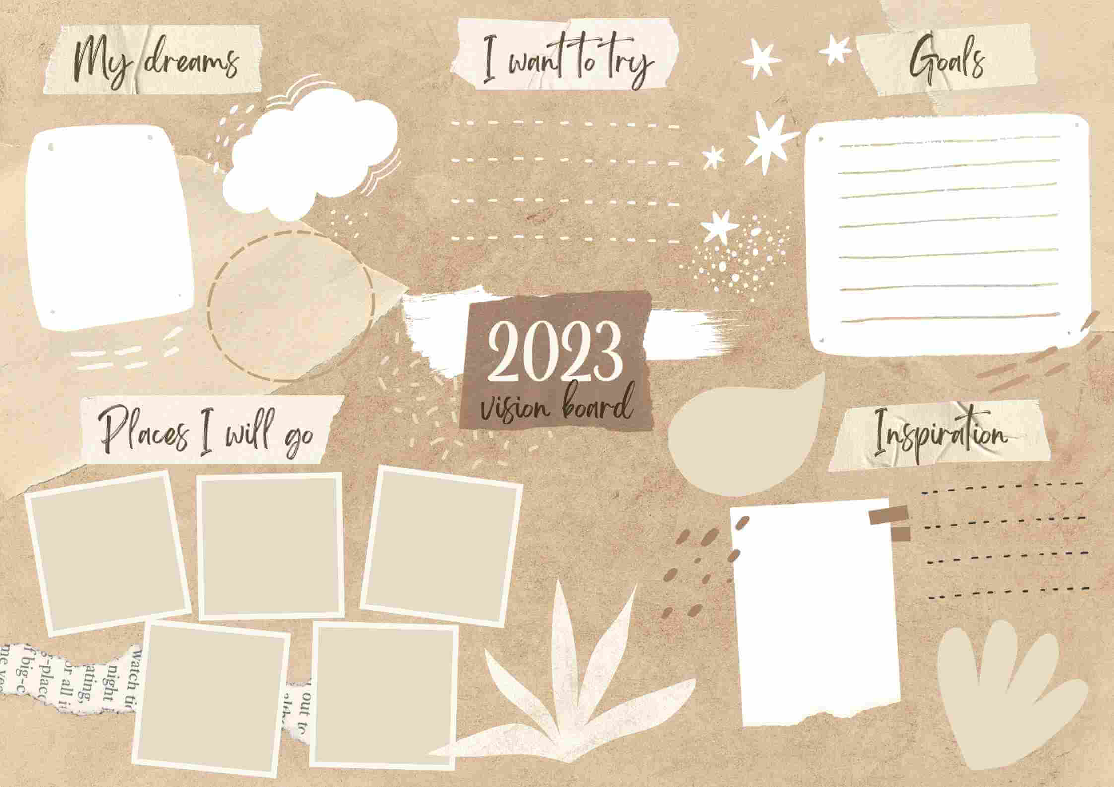 vision board template