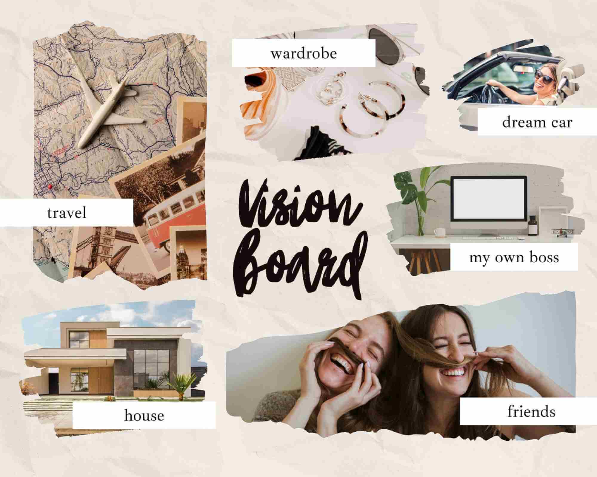 Was gehört auf ein Vision Board?